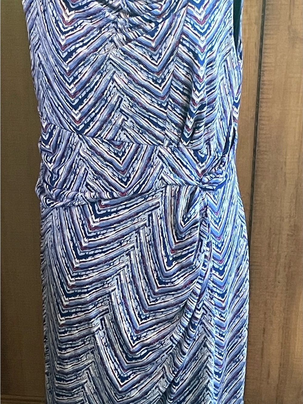 G.I.L.I. red label with yellow embroidery on blue fabric